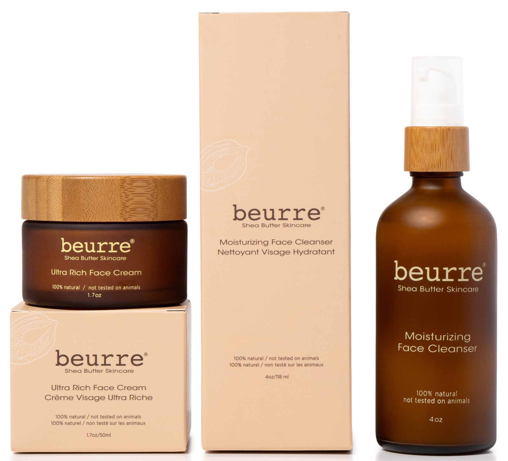Beurre Face Cream + Cleanser Duo - Le Beurre Shop
